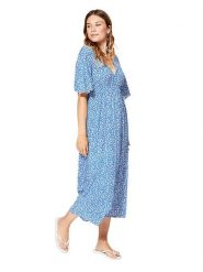 Ipanima Sukienka w kolorze niebieskim rozmiar: 38/40. Niebieskie sukienki damskie Ipanima, bez wzorów, z wiskozy, bez ramiączek. Za 100.99 zł.