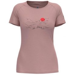 Koszulka trekkingowa damska Odlo ASCENT PW 130 VALL. Czerwone bluzki damskie ODLO, m, bez wzorów, bez kołnierzyka, bez ramiączek. W wyprzedaży za 284.99 zł.