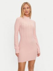 Guess Sukienka dzianinowa Livia W4BK08 Z2V42 Różowy Regular Fit. Czerwone sukienki damskie Guess, z aplikacjami, z dzianiny, bez ramiączek. Za 309.99 zł.