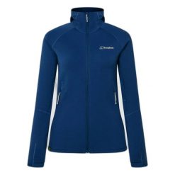 Damska kurtka z kapturem Berghaus Kinetic Powerstretch. Niebieskie kurtki damskie Berghaus, s, bez wzorów, z elastanu, z kapturem. Za 704.00 zł.