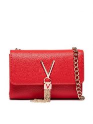 Valentino Torebka Divina VBS1R403G Czerwony. Czerwone torebki wieczorowe damskie Valentino, bez wzorów, ze skóry, bez dodatków. Za 219.99 zł.