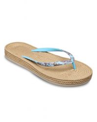 Kalpki japonki damskie SOUTH BEACH. Niebieskie klapki damskie Roxy, bez wzorów, z gumy, bez obcasa, bez zapięcia. Za 119.99 zł.