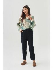 TATUUM Spodnie w kolorze granatowym rozmiar: 36. Niebieskie spodnie materiałowe damskie TATUUM, bez wzorów, z materiału. Za 144.58 zł.