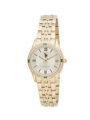 U.S. Polo Assn. Zegarek kwarcowy w kolorze złotym rozmiar: onesize. Żółte, analogowe zegarki damskie U.S. Polo Assn., metalowe. Za 301.95 zł.