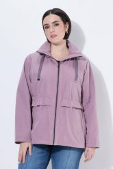 Damskie Funkcyjna kurtka pikowana HYPRAR hydrofobowa kaptur. Fioletowe kurtki damskie Ulla Popken, plus size, bez wzorów, z materiału. Za 599.99 zł.
