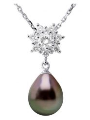 ATELIERS SAINT GERMAIN Srebrny naszyjnik z cyrkoniami i perłą Tahiti - dł. 42 cm rozmiar: onesize. Czarne naszyjniki damskie ATELIERS SAINT GERMAIN, z cyrkonią, srebrne. Za 434.99 zł.