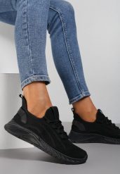 Czarne Buty Sportowe Telephica. Czarne obuwie sportowe casual damskie Renee, na fitness i siłownię. Za 54.99 zł.
