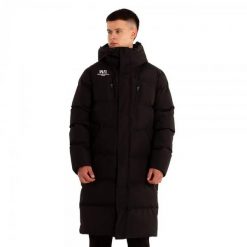 Długa kurtka William Martin Manchester Black. Czarne kurtki damskie Softee, bez wzorów, z puchu, bez kaptura. Za 468.99 zł.