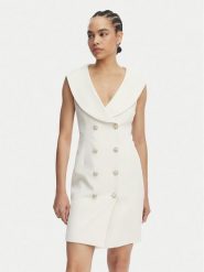 Artigli Sukienka koktajlowa ACAB004864 Kremowy Regular Fit. Białe sukienki damskie Artigli, bez wzorów, z syntetyku, wizytowe, bez ramiączek. Za 909.99 zł.