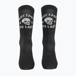 Skarpety rowerowe NORTHWAVE Ride Fast Die Last Sock czarny. Czarne skarpetki damskie Northwave, bez wzorów. Za 64.99 zł.