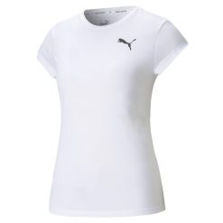 Koszulka treningowa damska Puma Active Tee. Białe bluzki damskie Puma, xl, bez wzorów, bez kołnierzyka, bez ramiączek. Za 218.00 zł.