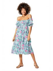 Aller Simplement Sukienka w kolorze błękitno-jasnoróżowym rozmiar: 38/40. Niebieskie sukienki damskie Aller Simplement, bez wzorów, z wiskozy, klasyczne, bez ramiączek. Za 86.99 zł.