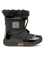 Lasocki Kids Śniegowce CI12-FLICK-20(II)DZ Czarny. Czarne kozaki dziewczęce Lasocki Kids, bez wzorów, z materiału, bez obcasa, bez zapięcia. Za 99.99 zł.