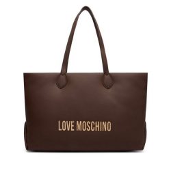 Torebka LOVE MOSCHINO. Brązowe shopper bag Love Moschino, bez wzorów, bez dodatków. Za 849.99 zł.
