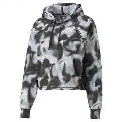 Bluza sportowa damska Puma Modern Sports Aop Hoodie. Szare bluzy damskie Puma, l, bez wzorów, z kapturem. Za 403.00 zł.