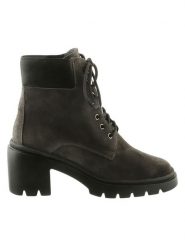 Högl Skórzane botki "Gia" w kolorze szarym rozmiar: 38,5. Czarne botki damskie Högl, eleganckie, bez obcasa, bez zapięcia. Za 590.20 zł.