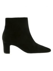 Högl Skórzane botki w kolorze czarnym rozmiar: 41. Czarne botki damskie Högl, ze skóry, eleganckie, bez obcasa, bez zapięcia. Za 478.62 zł.