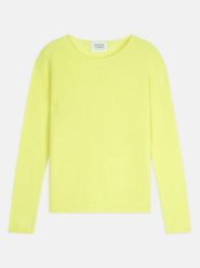 AUTHENTIC CASHMERE Kaszmirowy sweter "Epéna" w kolorze żółtym rozmiar: L. Żółte swetry klasyczne damskie AUTHENTIC CASHMERE, l, z kaszmiru, bez kołnierzyka. Za 347.99 zł.