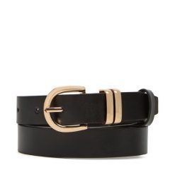 Pasek Damski DeeZee. Czarne paski damskie DeeZee, bez wzorów. Za 39.99 zł.