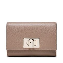 Portfel Furla. Brązowe portfele damskie Furla, bez wzorów. Za 749.99 zł.