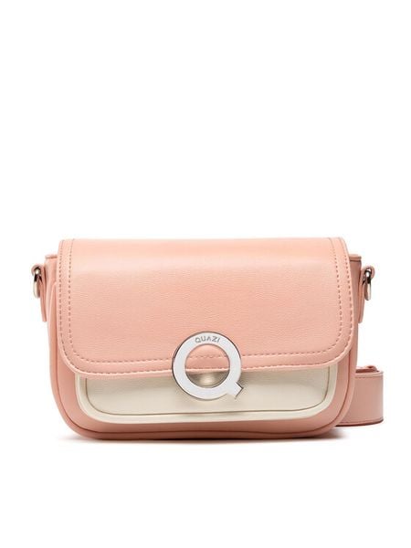 QUAZI Torebka MQR-J-015-60-01 Różowy. Czerwone torebki klasyczne damskie QUAZI, ze skóry, bez dodatków. Za 169.99 zł.