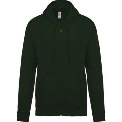 Bluza z kapturem na zamek Kariban Molleton. Zielone bluzy damskie KARIBAN, xl, bez wzorów, z bawełny, z kapturem. Za 158.50 zł.