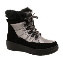 Czarne Śniegowce Waterproof Caprice 26240-29 032 Czarne. Czarne śniegowce damskie z materiału. W wyprzedaży za 184.76 zł.