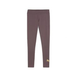 Damskie legginsy ESS METALLIC PUMA. Fioletowe legginsy damskie Puma, bez wzorów. Za 129.00 zł.