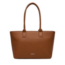 Torebka Lasocki. Brązowe shopper bag Lasocki, bez wzorów, bez dodatków. Za 189.99 zł.
