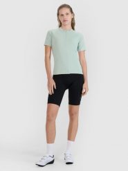 4F Legginsy kolarki rowerowe z żelową wkładką damskie - czarne XS. Czarne legginsy damskie 4F, l, bez wzorów, z dzianiny. W wyprzedaży za 199.99 zł.