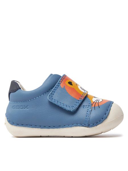 Geox Sneakersy B Tutim B3539C 00085 C4005 Granatowy. Niebieskie buty sportowe chłopięce Geox, ze skóry, bez zapięcia. Za 129.99 zł.