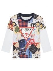 Guess Bluzka N5YI09 K8HM4 Kolorowy Regular Fit. T-shirty i koszulki chłopięce Guess, z aplikacjami, z bawełny, bez kołnierzyka, bez ramiączek. Za 89.99 zł.