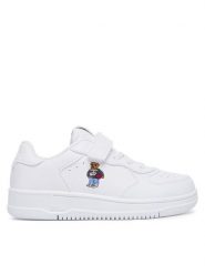 Polo Ralph Lauren Sneakersy RL05011101 Biały. Białe buty sportowe chłopięce Polo Ralph Lauren, ze skóry, bez zapięcia. Za 449.99 zł.