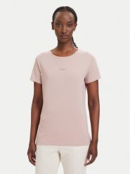 BOSS T-Shirt C_Elove_embro 50554696 Różowy jasny Slim Fit. Czerwone t-shirty damskie Boss, xl, bez wzorów, z bawełny, bez kołnierzyka. Za 229.99 zł.