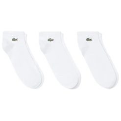 Skarpety Lacoste Core Performance (x3). Białe skarpetki damskie Lacoste, bez wzorów, z materiału. Za 159.50 zł.