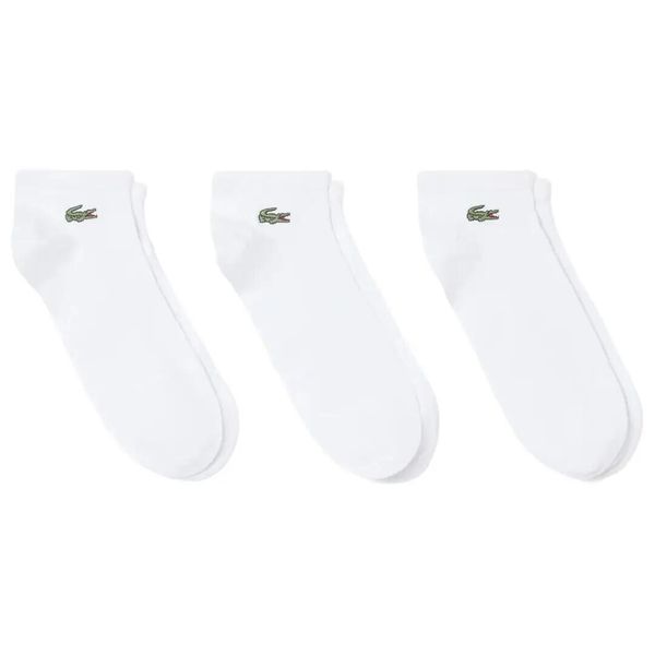 Skarpety Lacoste Core Performance (x3). Białe skarpetki damskie Lacoste, bez wzorów, z materiału. Za 159.50 zł.