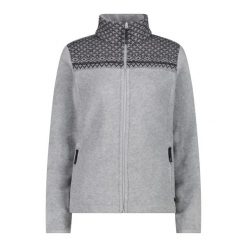 Bluza damska turystyczna CMP 34J0486. Szare bluzy damskie CMP, m, bez wzorów, z materiału, z kapturem. Za 381.30 zł.