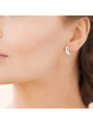 L'atelier précieux Srebrne kolczyki-kreole rozmiar: onesize. Szare kolczyki damskie l'Atelier precieux, srebrne. Za 281.10 zł.