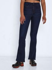 Noisy May Jeansy Sallie 27021552 Granatowy Skinny Fit. Niebieskie jeansy damskie Noisy may, bez wzorów, z jeansu. Za 129.99 zł.