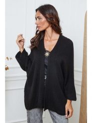 So Cachemire Kardigan "Enouka" w kolorze czarnym rozmiar: S. Czarne kardigany damskie So Cachemire, s, bez wzorów, z wełny. Za 156.98 zł.