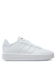 Adidas Sneakersy Court Platform GV9000 Biały. Białe obuwie sportowe damskie Adidas, ze skóry, bez zapięcia. Za 169.99 zł.