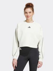Adidas Bluza w kolorze kremowym rozmiar: XS. Brązowe bluzy damskie Adidas, xs, bez wzorów, bez kaptura. Za 100.04 zł.