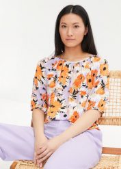 T-shirt z mieszanki wiskozy. Białe t-shirty damskie bonprix, bez wzorów, z wiskozy, bez kołnierzyka. Za 59.99 zł.