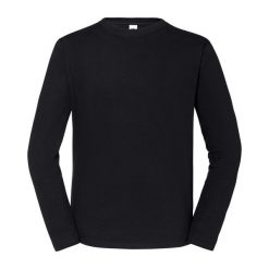 Koszulka Z Długim Rękawem Unisex Dla Dorosłych Iconic 195. Czarne bluzki damskie Fruit of the Loom, xs, bez wzorów, sportowe, bez kołnierzyka, bez ramiączek. Za 62.99 zł.
