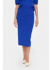 SAINT TROPEZ Spódnica "Mila" w kolorze niebieskim rozmiar: XL. Niebieskie spódnice damskie Saint Tropez, na co dzień, xl, bez wzorów, midi. Za 109.78 zł.