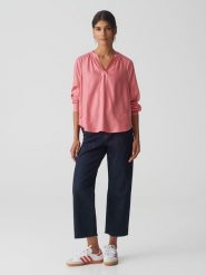 OPUS Bluzka "Felia" w kolorze różowym rozmiar: 38. Różowe bluzki damskie Opus, bez wzorów, z wiskozy, bez kołnierzyka, bez ramiączek. Za 117.99 zł.