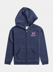 Roxy Bluza Wildestdreamszi Otlr ERGFT03890 Granatowy Regular Fit. Niebieskie bluzy dziewczęce Roxy, bez wzorów, z bawełny, bez ramiączek, bez kaptura. Za 109.99 zł.