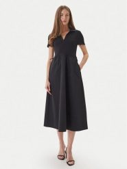 DKNY Sukienka codzienna DJ5D9139 Czarny Regular Fit. Czarne sukienki damskie DKNY, bez wzorów, z syntetyku, bez ramiączek. Za 649.99 zł.