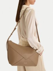 GINO ROSSI Torebka C-LDA8558 Beżowy. Brązowe torebki klasyczne damskie Gino Rossi, z materiału, bez dodatków. Za 199.99 zł.