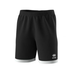 Szorty Errea Barney. Czarne spodenki sportowe damskie ERREA, m, z aplikacjami, z materiału, z standardowym stanem, do biegania. Za 139.50 zł.